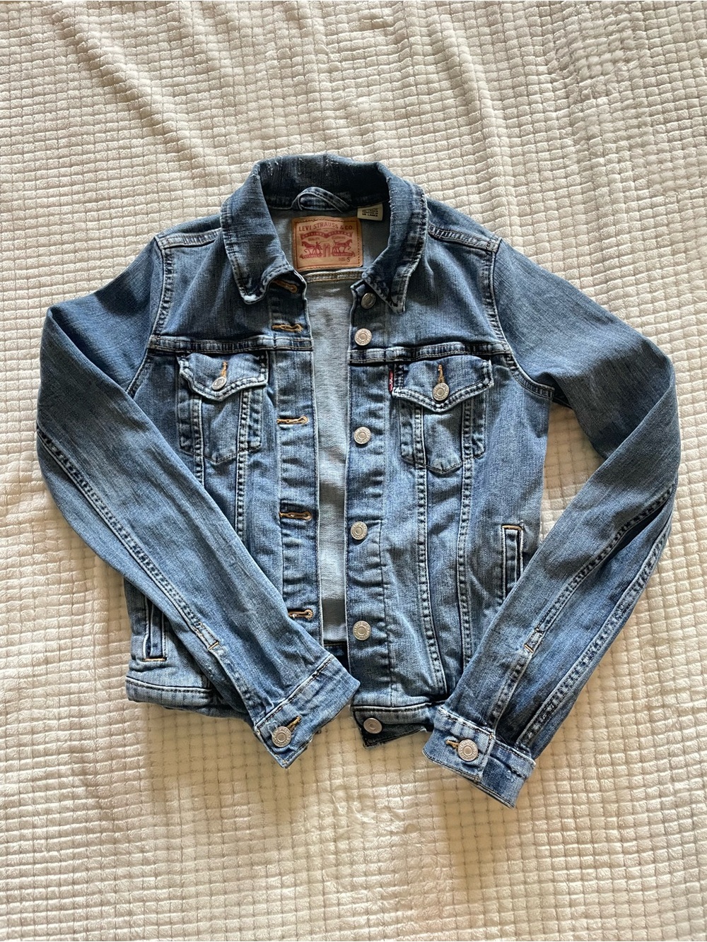 Levi's Light Blue Denim Jacket with Button Front